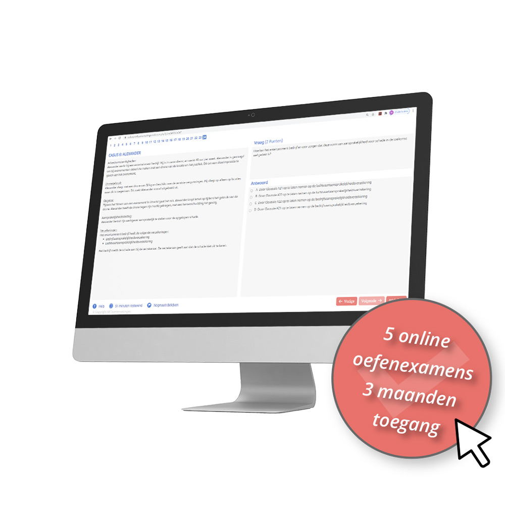 Wft Schade Zakelijk PE Oefenexamens 2024-2025 - 5 Examens - Wft Schadeverzekering PE Zakelijk - Proefexamens