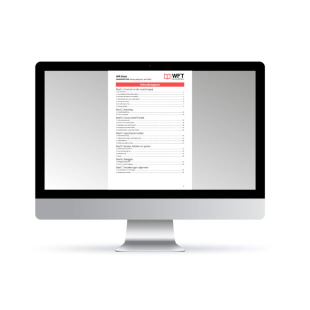 Wft Basis Samenvatting - Digitale Versie - Inhoudsopgave