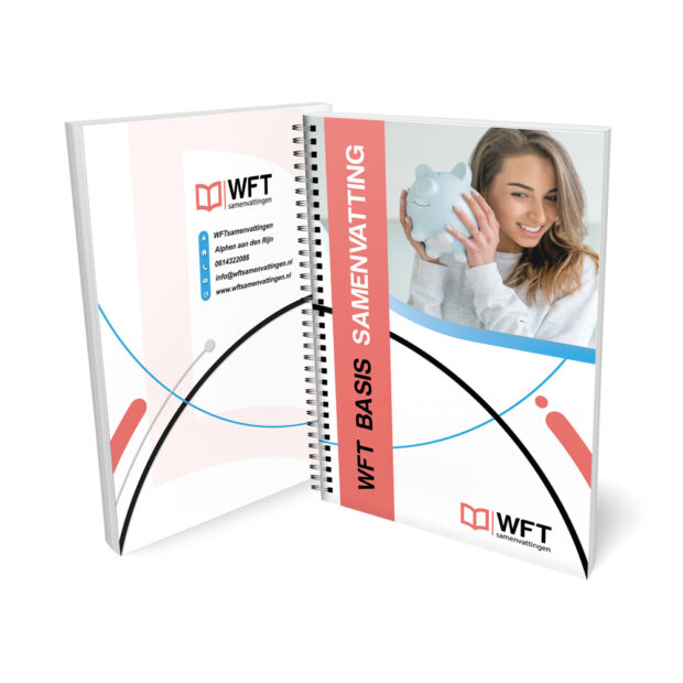 Wft Basis Samenvatting 2025-2026 - Geprinte Versie - Uittreksel - Gratis Thuisbezorgd