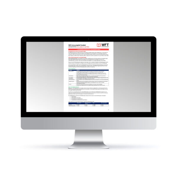 Wft Consumptief Krediet Actualiteiten - Digitale Versie - Voorbeeld pagina 1