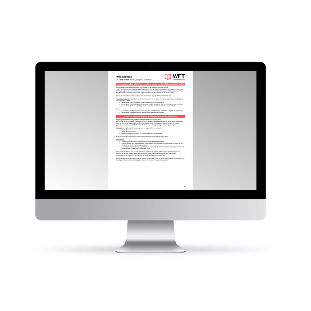 Wft Inkomen Actualiteiten - Digitale Versie - Voorbeeld pagina 2 - Inkomensverzekeringen