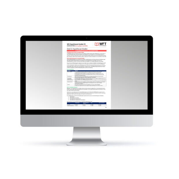 Wft PE Hypothecair Krediet Samenvatting - Digitale Versie - Voorbeeld pagina