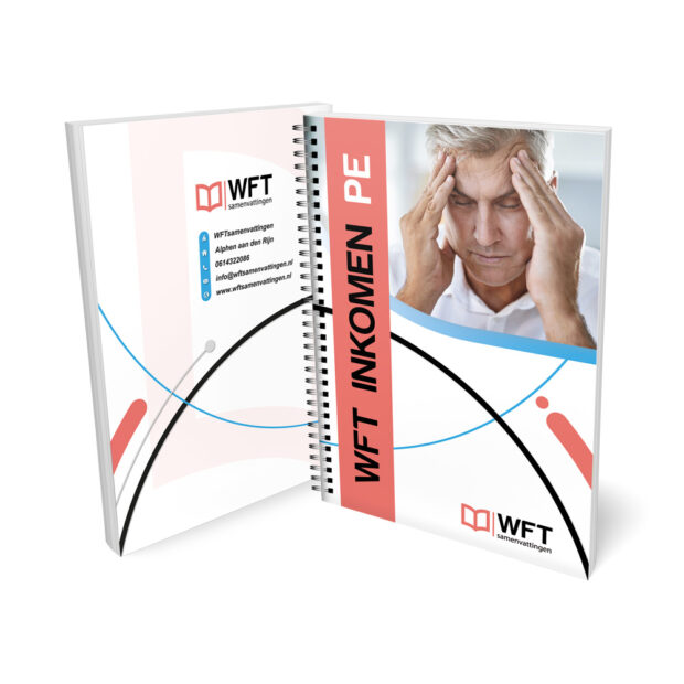 Wft Inkomen PE Samenvatting 2024-2025 - Uittreksel - Geprinte Versie - Gratis Thuisbezorgd