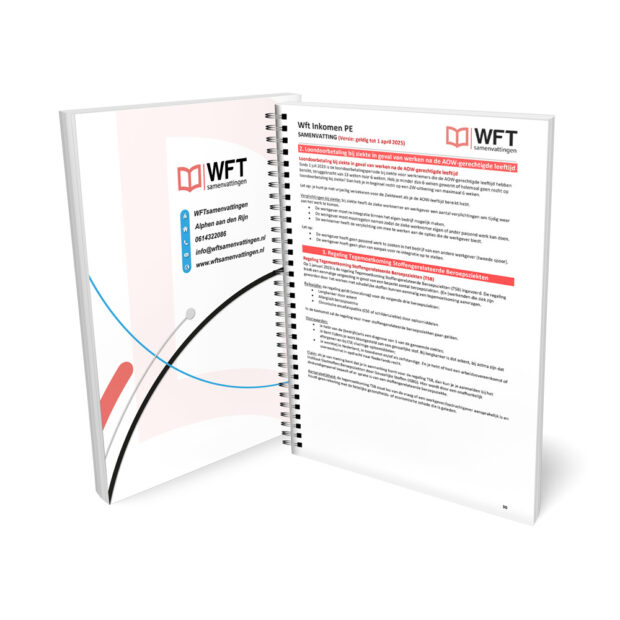 Wft PE Inkomen Samenvatting - Geprinte Versie - Voorbeeld pagina 2