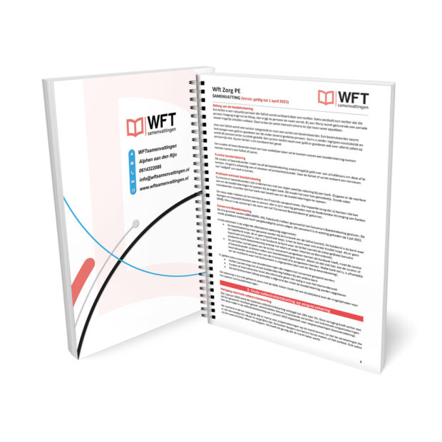 Wft PE Zorg Samenvatting - Geprinte Versie - Voorbeeld pagina 2 - Zorgverzekeringen