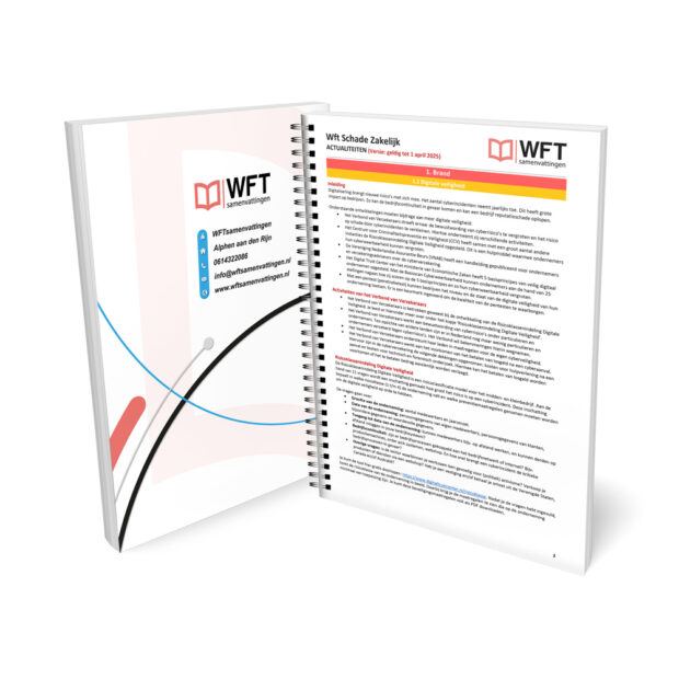 Wft Schade Zakelijk Actualiteiten - Geprinte Versie - Voorbeeld pagina 1 - Schadeverzekeringen