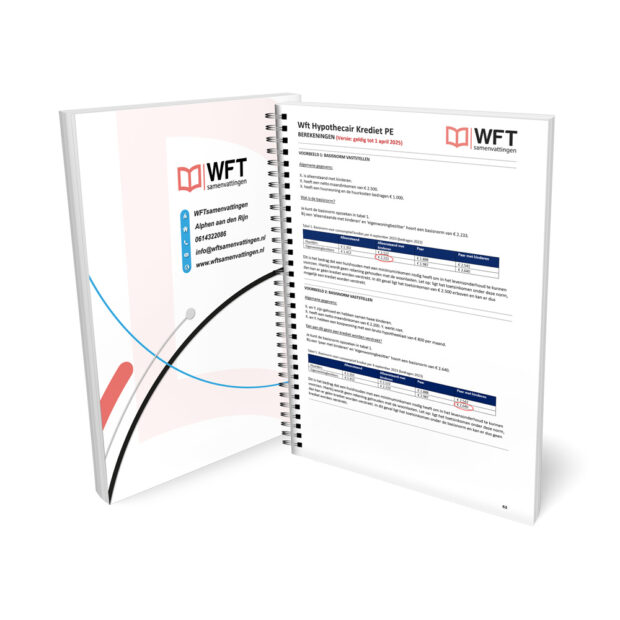 Wft PE Hypothecair Krediet Berekeningen - Geprinte Versie - Voorbeeld pagina 2