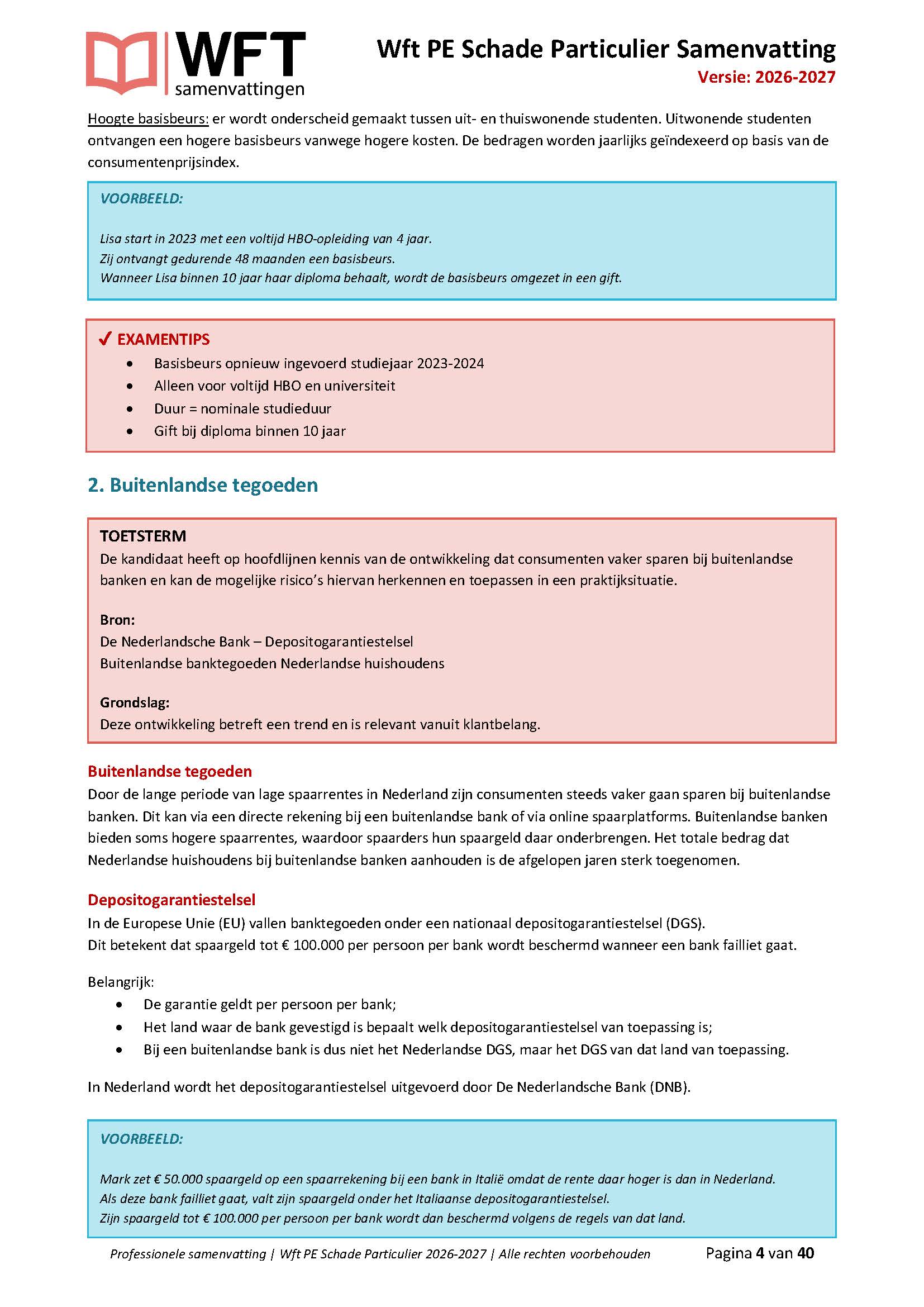 Inkijkpagina met uitleg en voorbeeldvragen