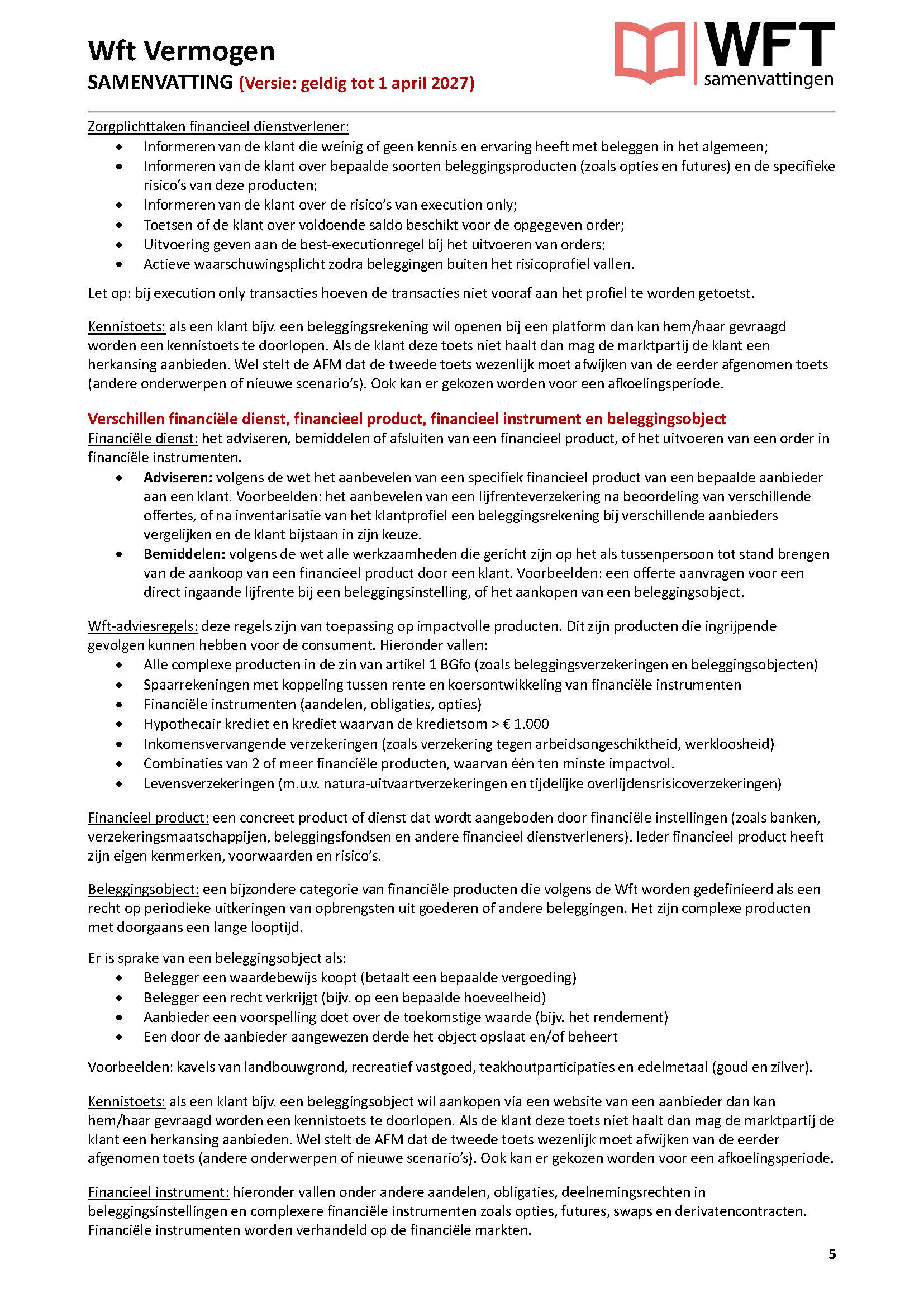 Voorbeeld pagina Samenvatting