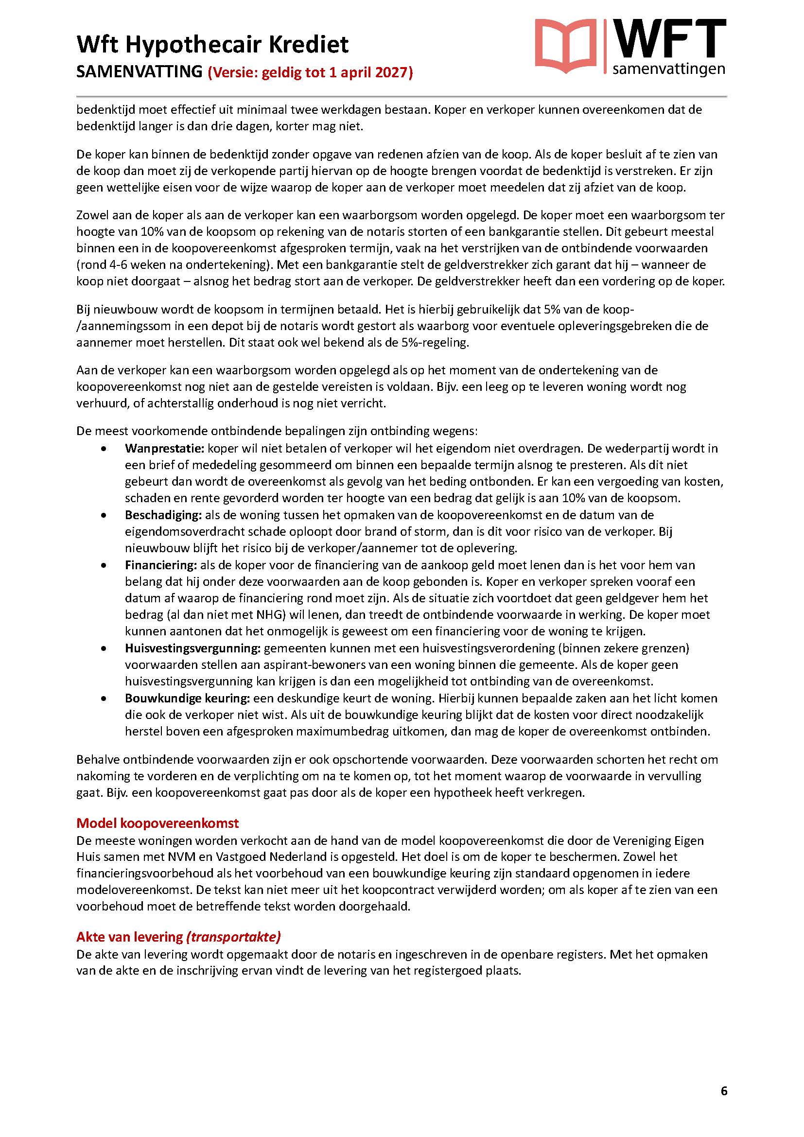 Voorbeeld pagina Samenvatting